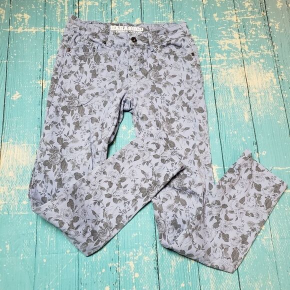 Parasuco flowered stretch pants / jeans 27 - Picture 3 of 7